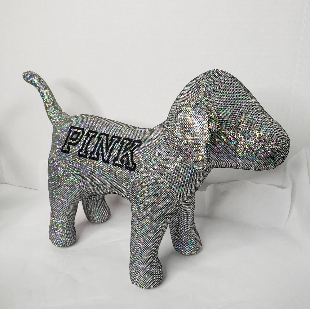 RARE Victoria Secret Bling Iridescent PINK Dog